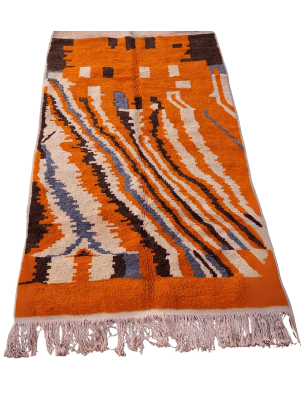 Authentic Moroccan Azilal Rug - Handwoven Berber Wool